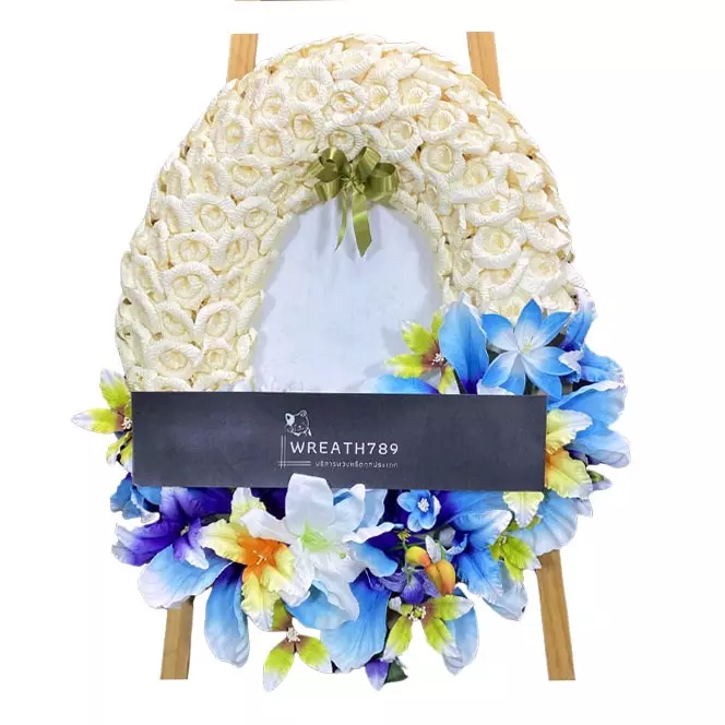 ดอกไม้จันทน์ดอกโบราณ สีครีม 9761