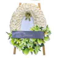 ดอกไม้จันทน์ดอกโบราณ สีครีม 9763