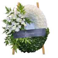 ธารา 9034 พวงหรีดดอกไม้สดราคา 1,100 บาท พร้อมส่งฟรีค่ะ