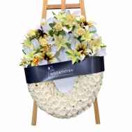 สายหมอก 9705 พวงหรีดดอกไม้จันทน์ราคาถูก