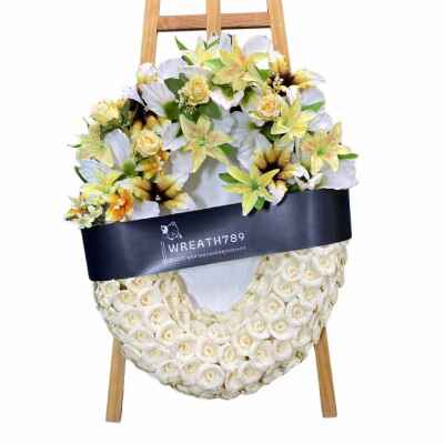 สายหมอก 9705 พวงหรีดดอกไม้จันทน์ราคาถูก