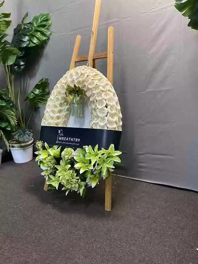 สายหมอก 9707 พวงหรีดดอกไม้จันทน์ แสดงภาพที่1