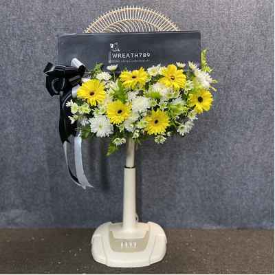 พัดลม 16 นิ้ว 64vy เป็นพวงหรีดพัดลมดอกไม้สด