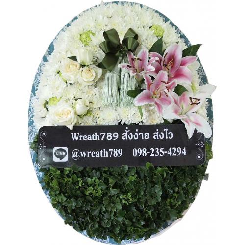 พวงหรีดดอกไม้สด แบบที่1 พวงหรีดดอกไม้สด แบบที่1