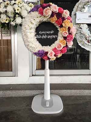 พวงหรีดวัดบ่อ นนทบุรี