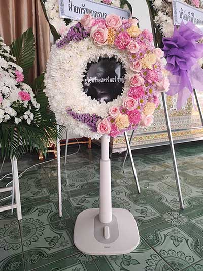 ภาพส่งผ่านไลน์ให้ลูกค้าตรวจสอบเมื่อถึงวัด