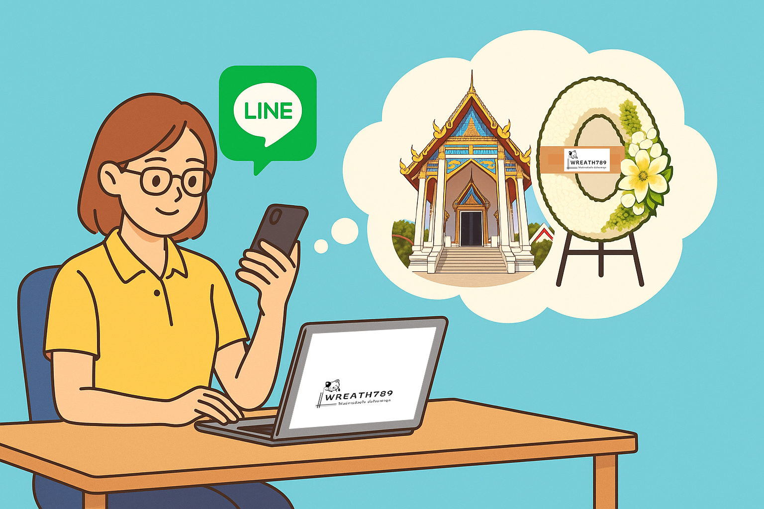 แอดไลน์ wreath789