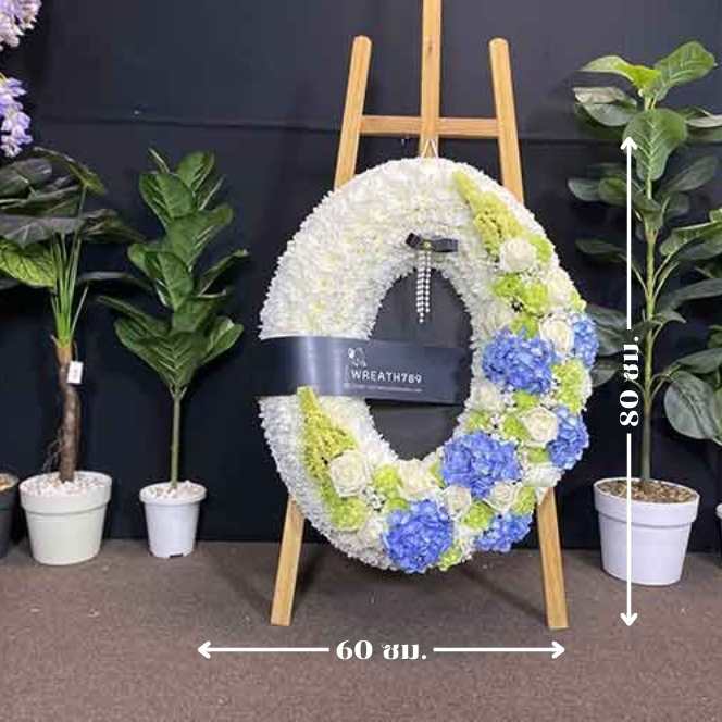 ธารา 1422 ภาพบอกขนาดพวงหรีด