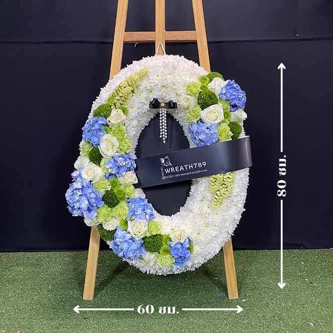 ธารา 9042 ภาพบอกขนาดพวงหรีด