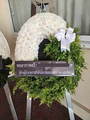 โทนสีขาวแซมใบไม้เขียว