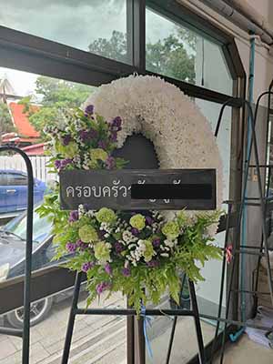 รีวิวดอกไม้สดแบบพวงหรีดราคาถูก