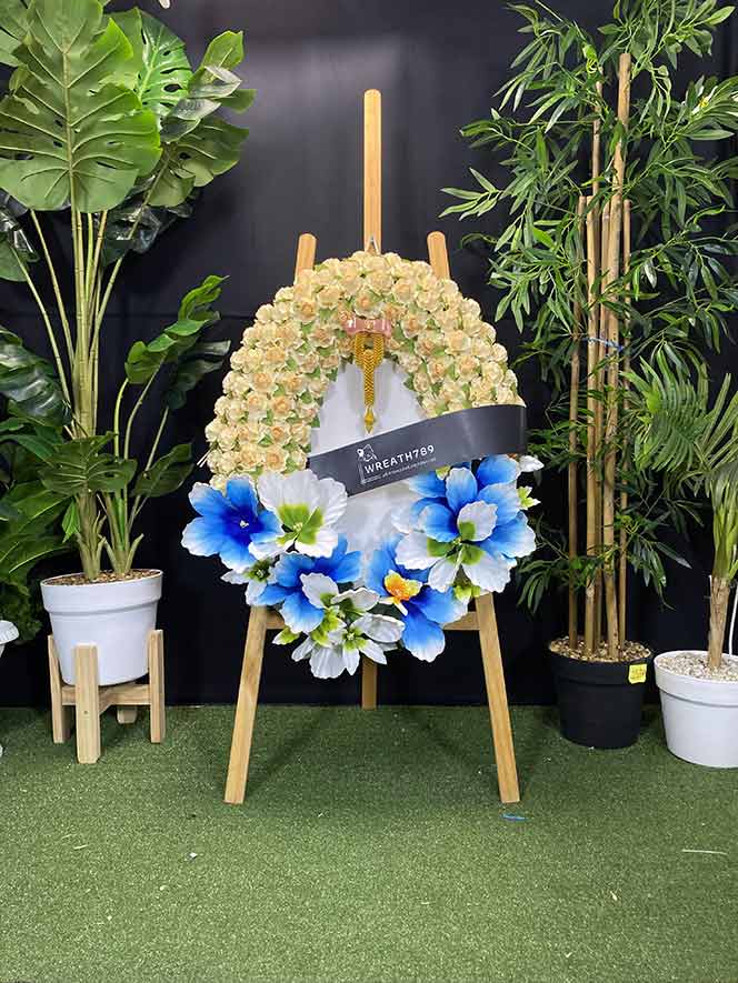 สายหมอก 9721 พวงหรีดดอกไม้จันทน์