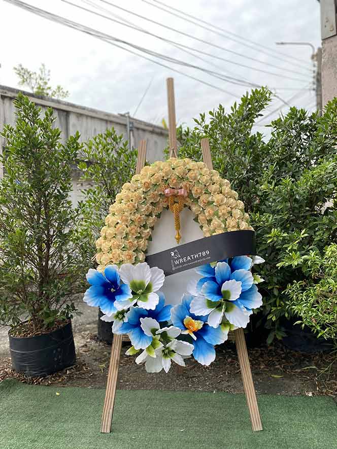 สายหมอก 9721 พวงหรีดดอกไม้จันทน์