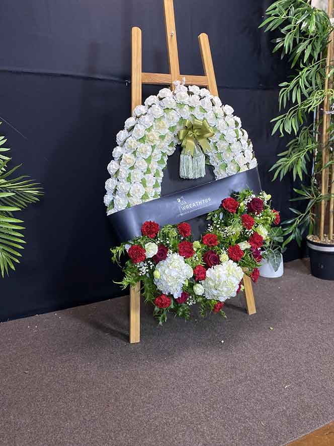 สายหมอก 9801v พวงหรีดดอกไม้จันทน์ส่งฟรี