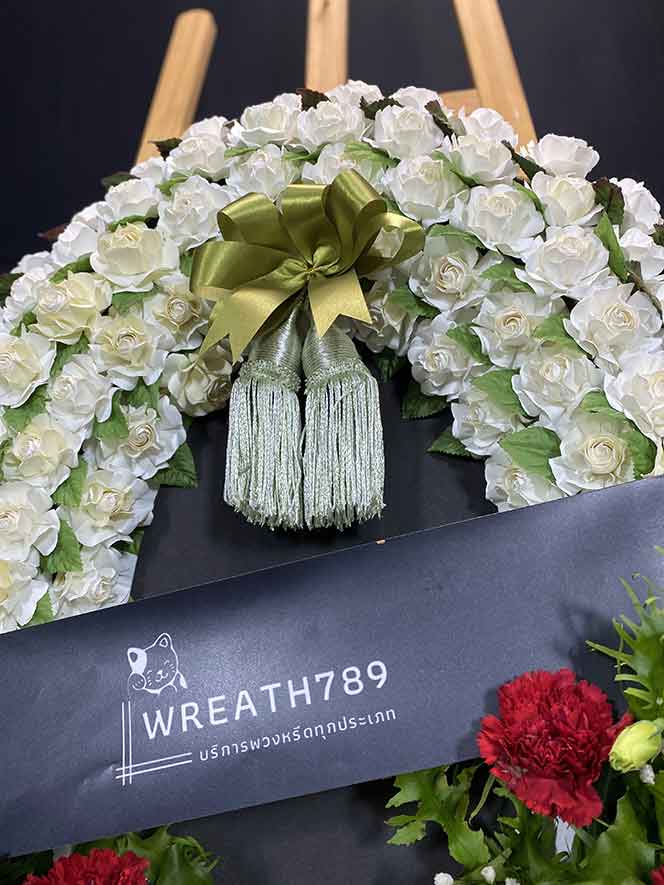 สายหมอก 9801v พวงหรีดดอกไม้จันทน์ส่งฟรี