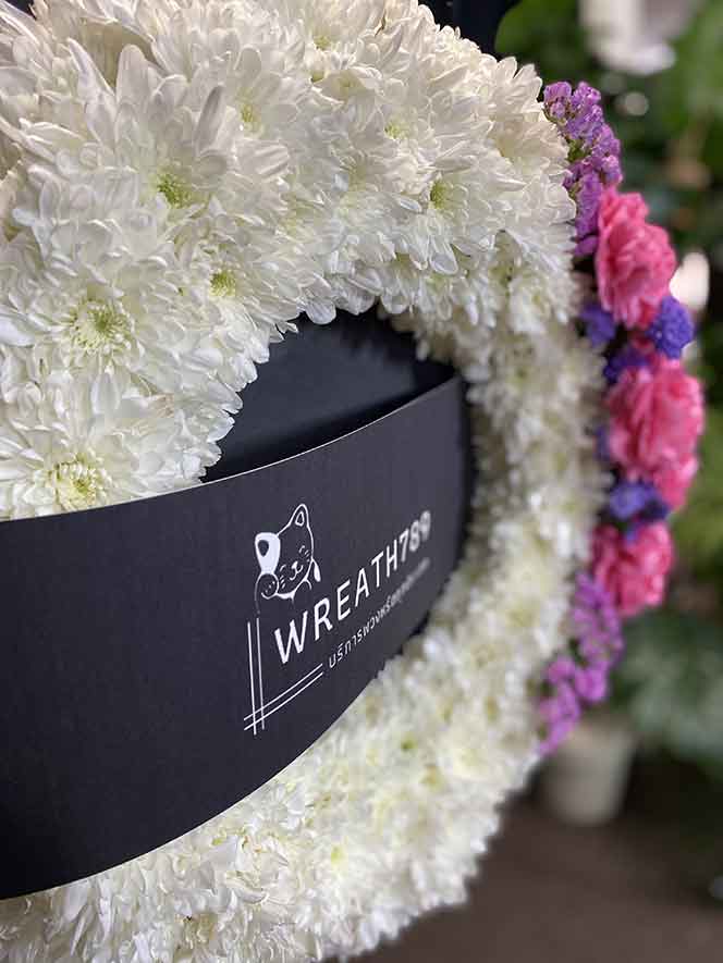 พัดลม 16 นิ้ว 1076 พัดลมดอกไม้สด