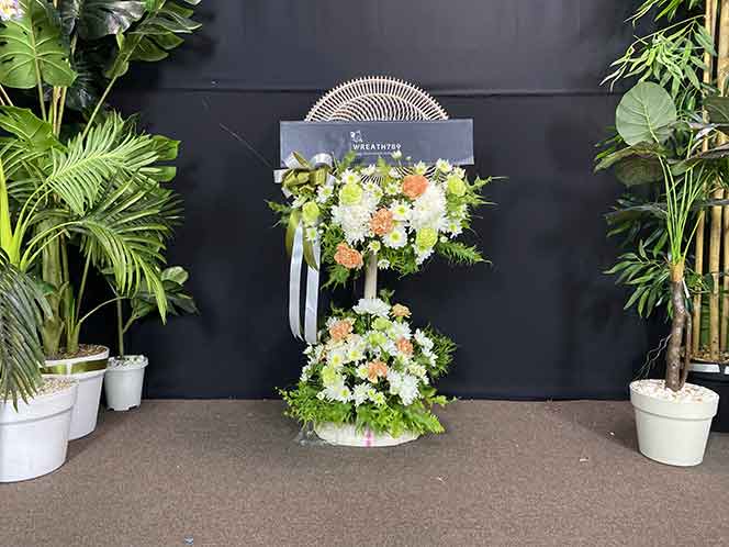 พวงหรีดพัดลม 16 นิ้ว 2080