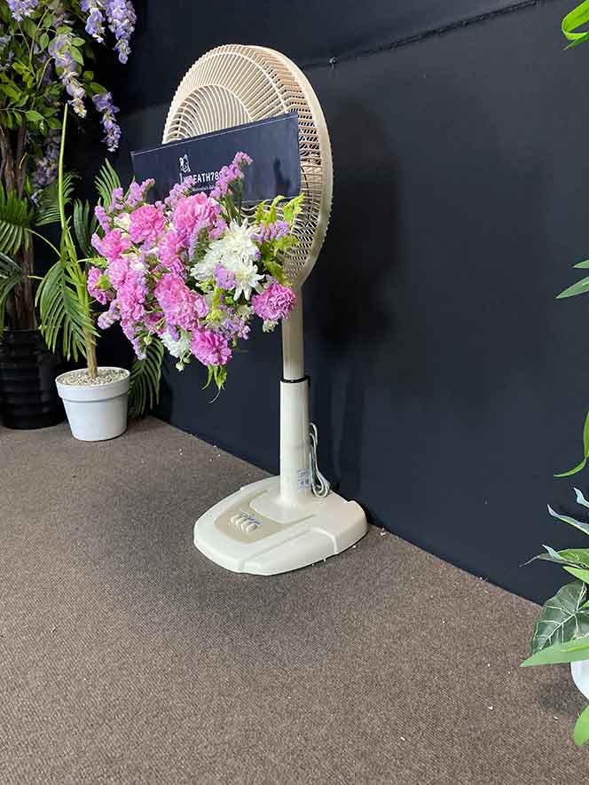 พวงหรีดพัดลม 18 นิ้ว 2085