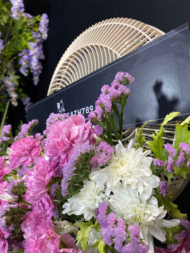 พวงหรีดพัดลม 18 นิ้ว 2085