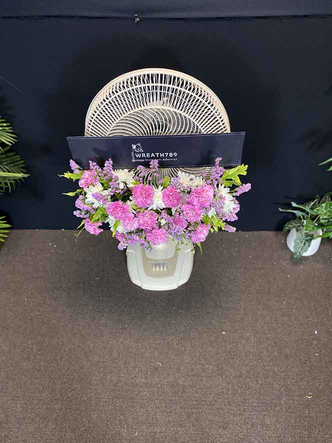 พวงหรีดพัดลม 18 นิ้ว 2085