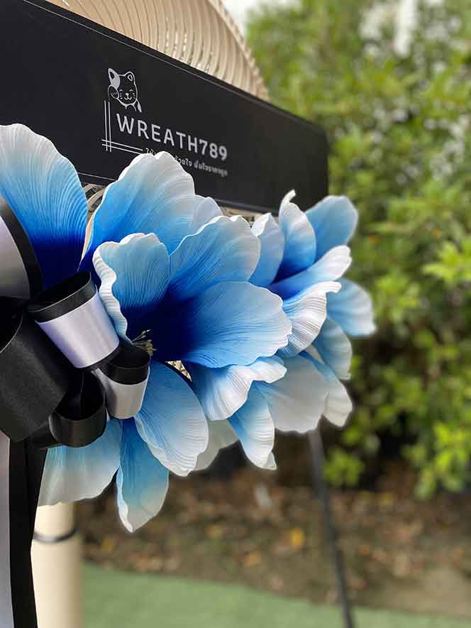 พวงหรีดพัดลม 16นิ้ว 641