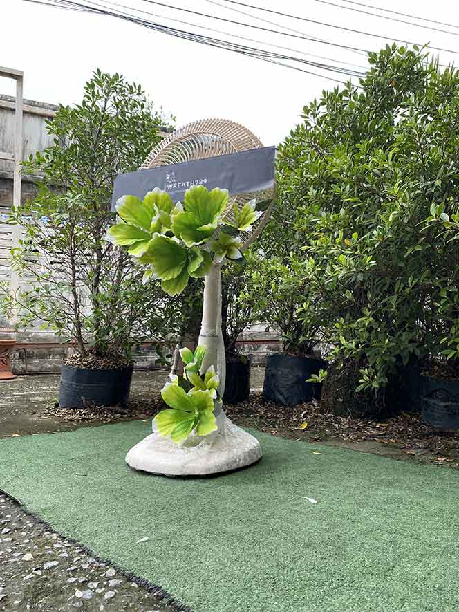 พวงหรีดพัดลม 16นิ้ว 64g