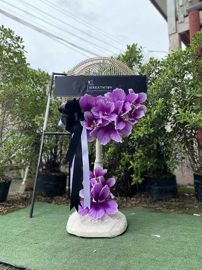 พวงหรีดพัดลม 16นิ้ว 64v