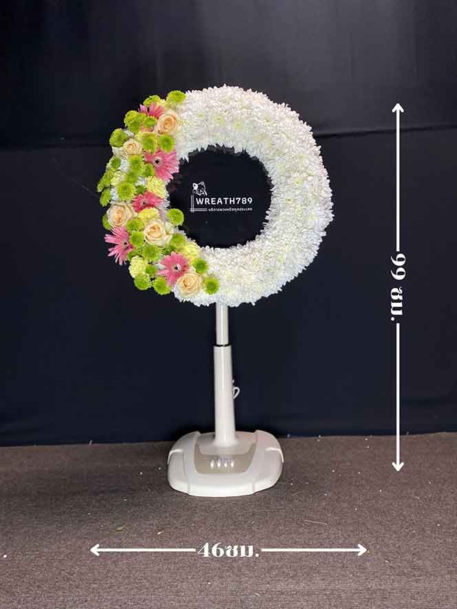 พัดลม 16 นิ้ว 2089 ภาพแสดงขนาดสูงและกว้าง