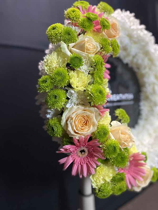 พัดลม 16 นิ้ว 2089 ภาพถ่ายดอกไม้ชัดๆ