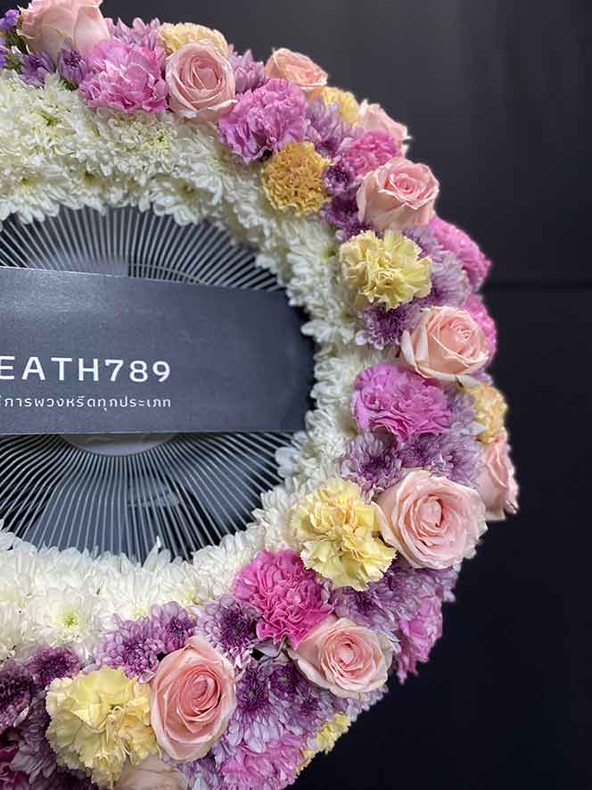 พัดลม 18 นิ้ว 3402ภาพซูมดอกไม้