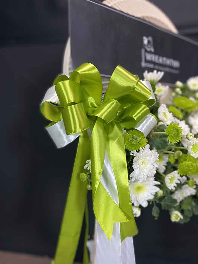 พัดลม 16 นิ้ว 64sk ภาพโบว์ด้านข้างซ้าย