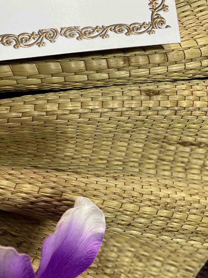 เสื่อบุญ 822 ภาพซูมเห็นแนวถัก