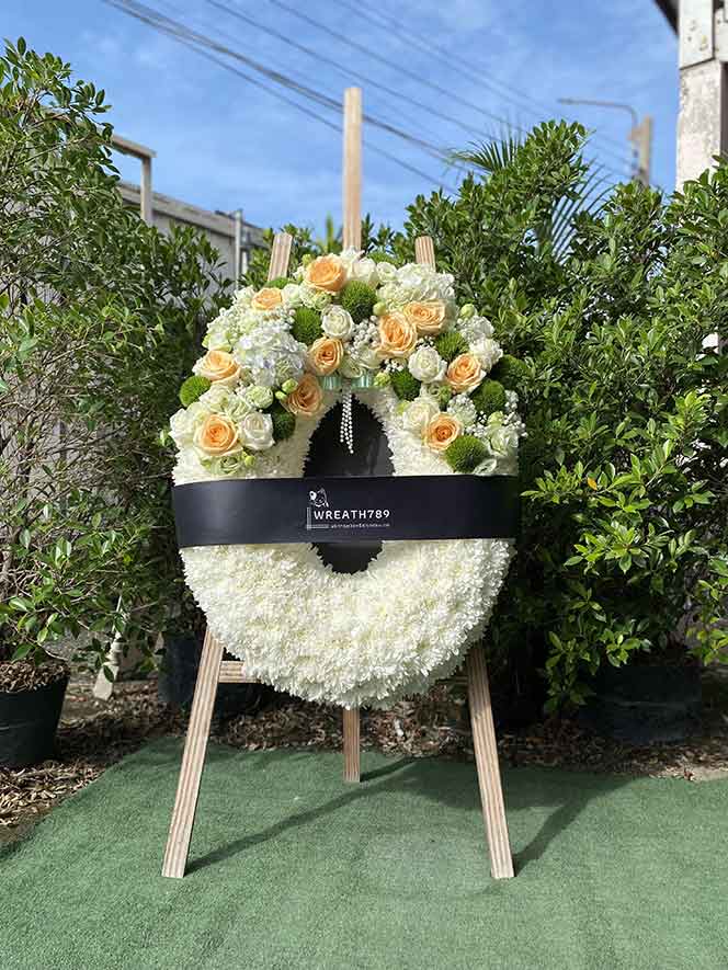  ธารา 902b พวงหรีดดอกไม้สดราคาถูกส่งด่วน