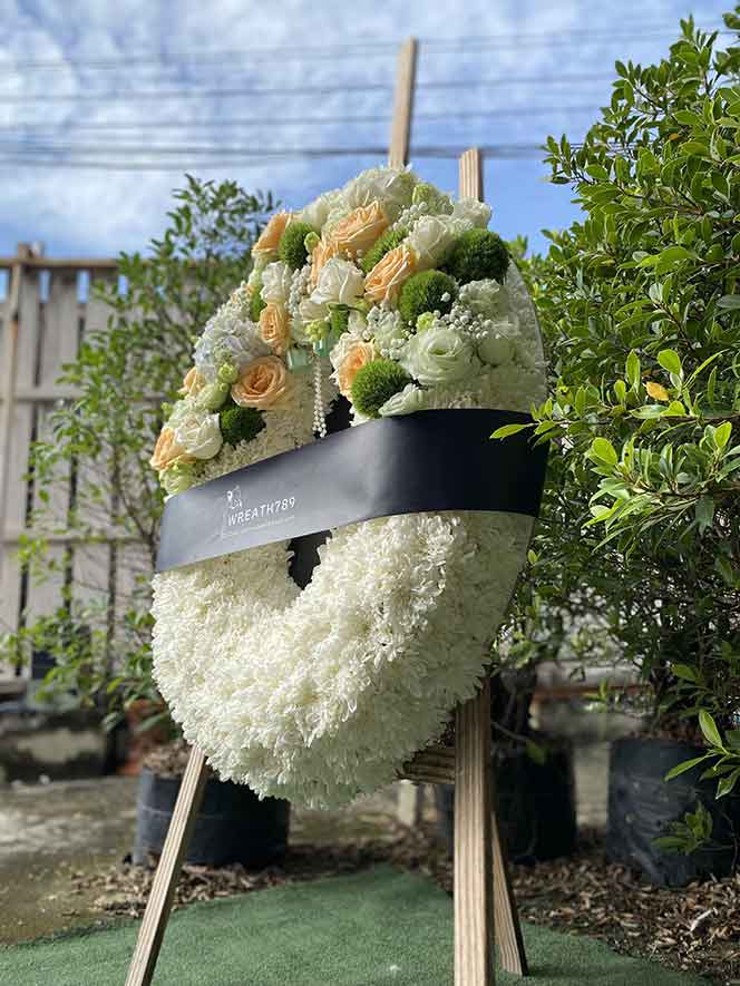  ธารา 902b พวงหรีดดอกไม้สดราคาถูกส่งด่วน