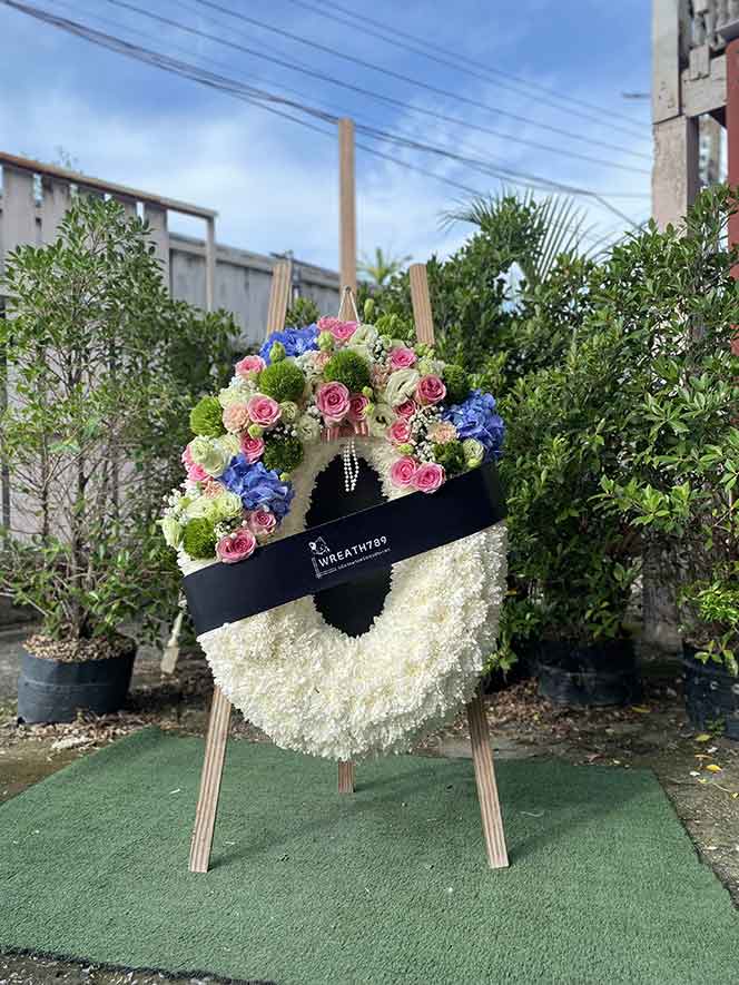  ธารา 902c พวงหรีดดอกไม้สดส่งดวน