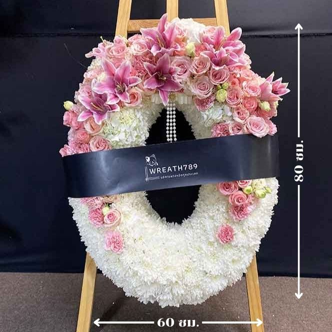 ธารา 9403 ภาพบอกขนาดพวงหรีด