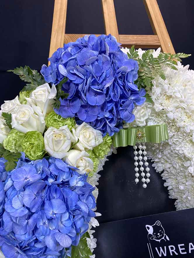 ธารา 9405 ภาพซูมดอกไม้ชัดๆ ดอกใฮเดนเยียสีฟ้า