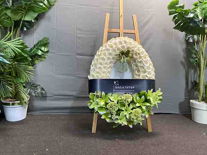 สายหมอก 9707 พวงหรีดดอกไม้จันทน์ แสดงภาพที่3