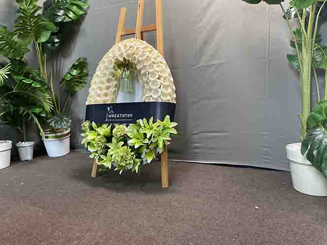 สายหมอก 9707 พวงหรีดดอกไม้จันทน์ แสดงภาพที่2