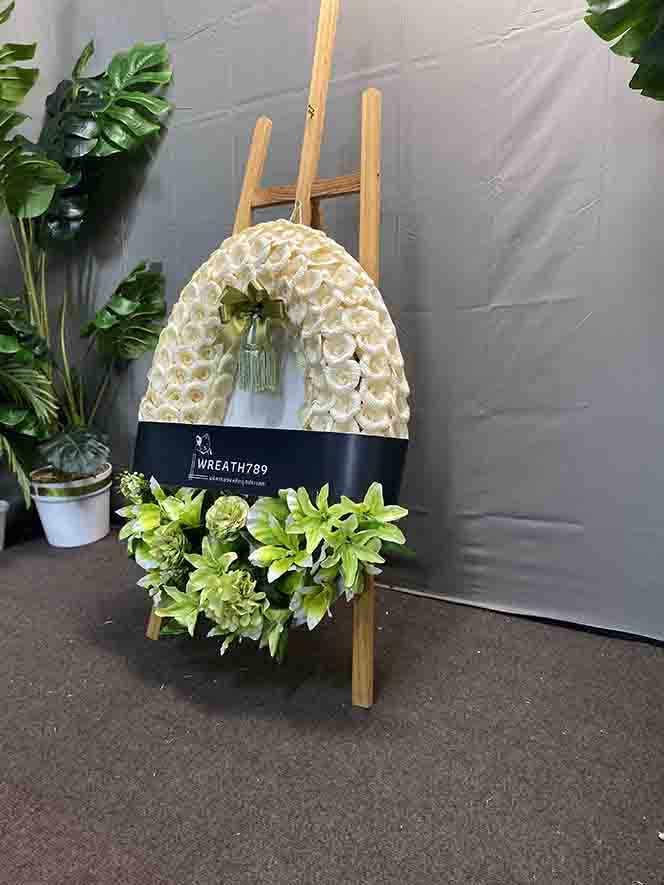 สายหมอก 9707 พวงหรีดดอกไม้จันทน์ แสดงภาพที่1