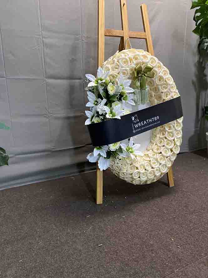 สายหมอก 9735 ประเภทพวงหรีดดอกไม้จันทน์ ภาพที่2