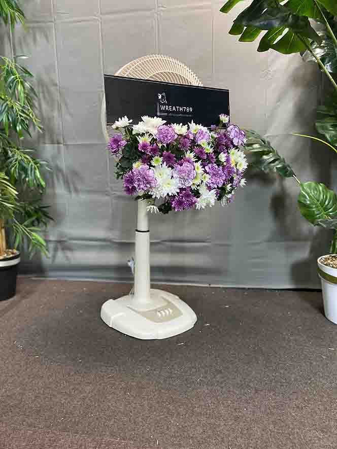 พัดลม 16 นิ้ว 2092 พัดลมดอกไม้สดทั้งหมด