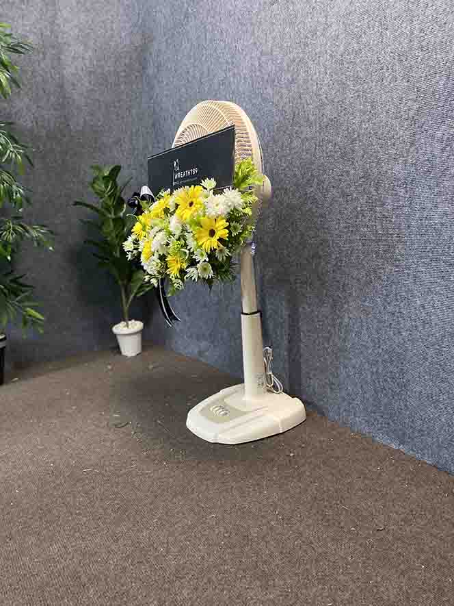 พัดลม 16 นิ้ว 64vy ดอกไม้สดทั้งหมด