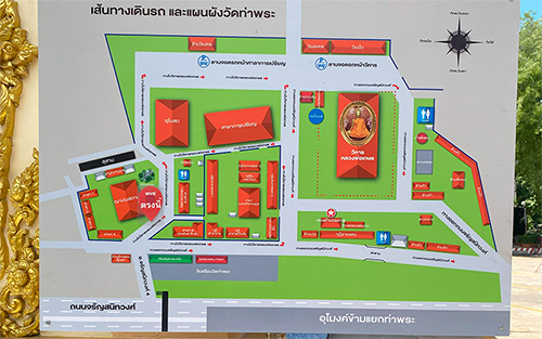 แผนผังวัดท่าพระ