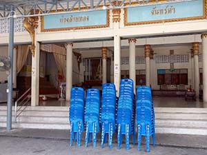 บริเวณทำบุณวัดยายร่ม