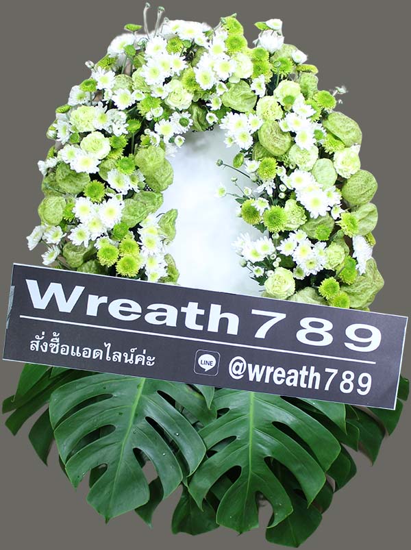 พวงหรีดดอกไม้สด