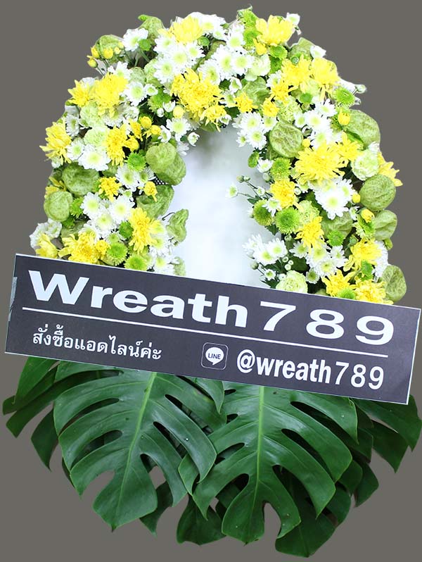 พวงหรีดดอกไม้สด