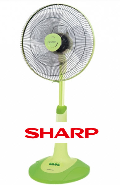 พัดลม Sharp 16 นิ้ว สีเขียว